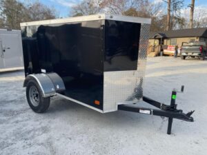 4x8-NC-1 4x8 Single Axle Rolling Vault Premium Trailer