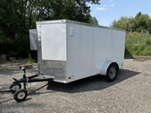 5x10-NC-1 5x10 Single Axle Rolling Vault Premium Trailer