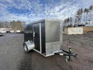 5x8-NC-1 5x8 Single Axle Rolling Vault Premium Trailer