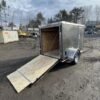 5x8 Single Axle Rolling Vault Premium Trailer