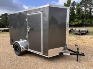 6x10 Single Axle Rolling Vault Premium Trailer