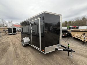 7x12 Single Axle Rolling Vault Premium Trailer
