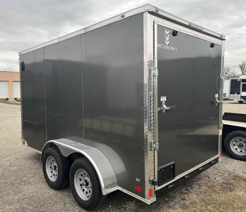 7x12 Tandem Axle Rolling Vault Premium Trailer