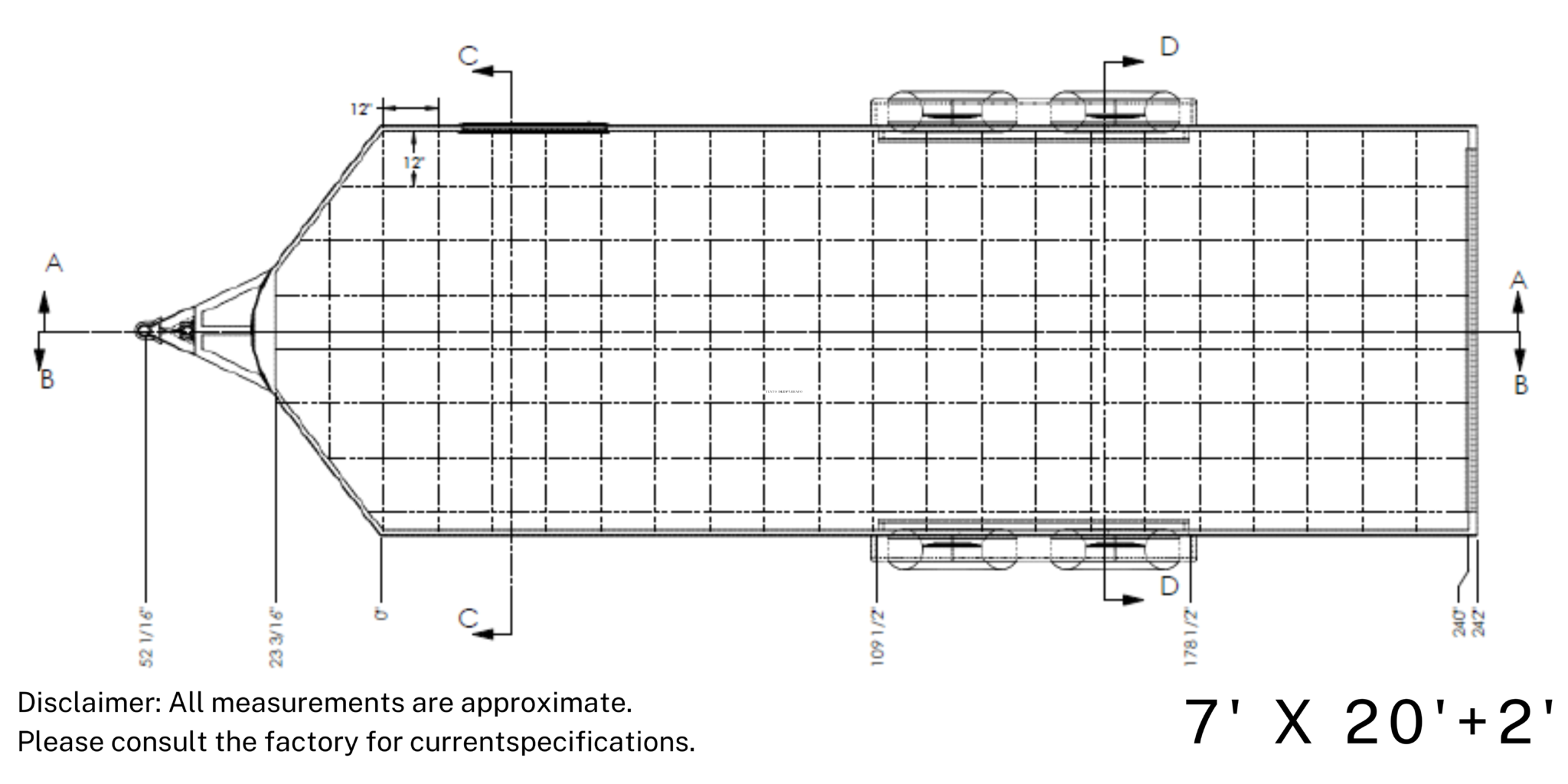 7x20 Tandem Axle Rolling Vault Premium Trailer
