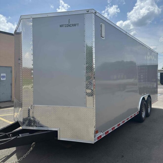 8.5x20-TA-NC-1 8.5x20 Tandem Axle Rolling Vault Premium Trailer