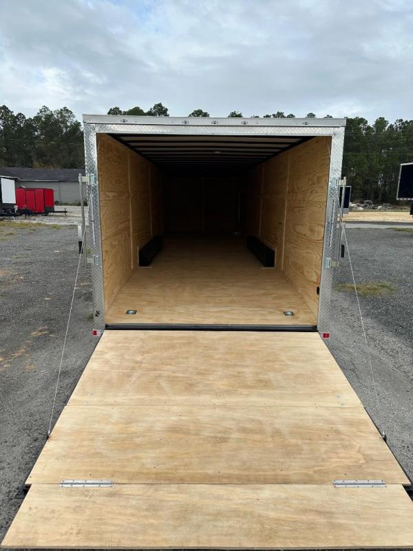 8.5x34-TTA-NC-2 8.5x34 Triple Axle Rolling Vault Premium Car Hauler Trailer